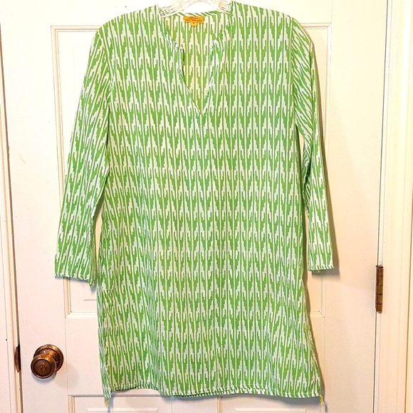 Roberta Roller Rabbit Tops Roberta Roller Rabbit Green And White